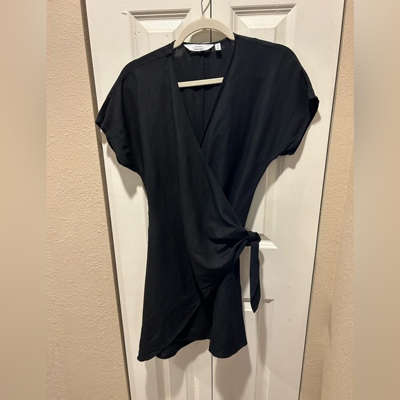 And Other Stories Linen Wrap Mini Dress , size 6 - Picture 8 of 12